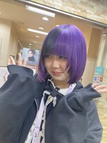 ファブ 千葉店(FaB)&nbsp;パープル×ブラック/レイヤーカット/レイヤー