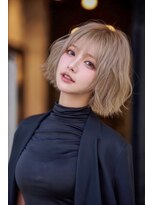 コートフィールエー(CO_T feel.a)&nbsp;似合わせハイトーン＊大人抜け感ボブ
