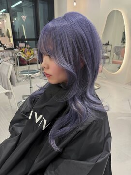 ヴィヴィー 青山表参道店(ViVIE) 色落ちまで綺麗なラベンダーアッシュ