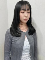ラグナ(LAGUNA)&nbsp;ハッシュレイヤー/地毛風ダークオリーブ/ブリーチなし