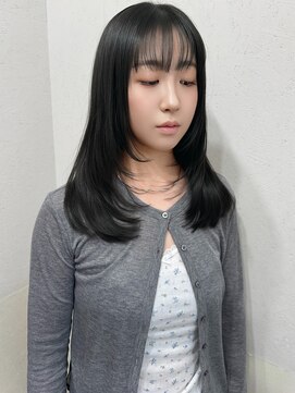 ラグナ(LAGUNA) ハッシュレイヤー/地毛風ダークオリーブ/ブリーチなし