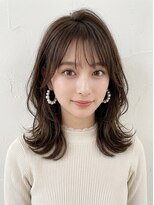 ヘアーリゾートレガロ 八尾店(Hair Resort regalo) アンブレラカラーミディアムヘアショートカットセミロング50代