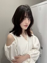 ルトワフクロマチ(Lutowa Fukuromachi) ダークパープル/ナチュラルショート/ミルクブラウン/夏/袋町