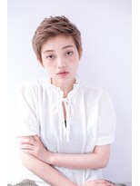 ヘアーアンドファッションシオミエイチ (hair＆fashion shiomi H) 【shiomi H】マーメイドアッシュ　アップバングショート