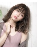 【orange cracker】★大人カジュアル外ハネミディ★