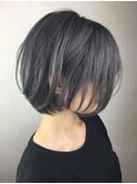 ショート×ダークグレージュ
