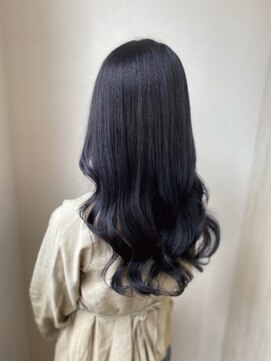 カーラ 北戸田店(Cara) ダブルカラー/ブルーブラック/ケアブリーチ/ナチュラル/カット