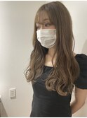 20代 30代 40代 モテ髪 ミディアムベージュ アッシュオリーブ
