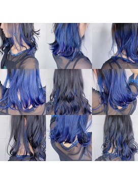 キジ(KIJI) ★インナーカラー×サファイヤブルー★