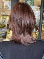 アイフィール アヴェダ 瑞江店(i feel AVEDA)&nbsp;【藤田】ブリーチ無しのダブルカラーピンク×くびれヘア