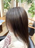 シルバー系ブラウンでクールにカラーリング