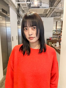 チェスト 神戸本店(CHEST) ミディアムレイヤー｜アッシュブラック/レイヤーロング