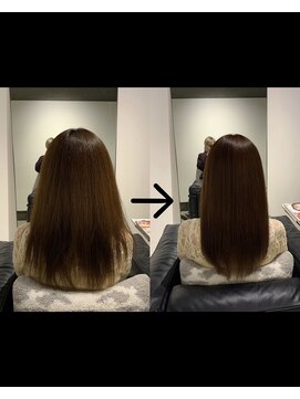 サリ(SARY) ボリュームダウン ミディアム縮毛矯正 カラー毛