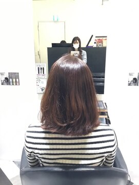 アフロディーテギンザ 日本橋人形町店(APHRODITE GINZA) フルバング/似合わせカット/レッドブラウン/30代40代/人形町