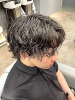 ノイセル 心斎橋(Noisyle)&nbsp;guest snap　センターパートウルフ×シャドウパーマ