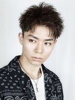 オーシャントーキョー(OCEAN TOKYO) 束感ツーブロック刈り上げアップバング短髪韓国黒髪ショート