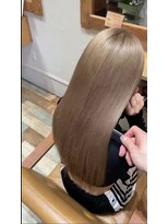 ニコ ヘアリラクゼーション(Nico hair relaxation)&nbsp;大人かわいいシースルーバングナチュラルハイトーン小顔カラー♪