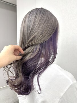 アオアクア バイ グルグル 小岩店(ao akua by GULGUL) 小岩/レイヤーカット/ダブルカラー/ブリーチなしカラー/顔周り