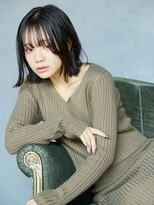 アビエクレール 河内花園(abije claire) シースルー前髪ボブ