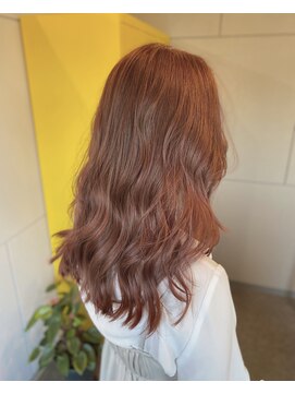 アーチテクトヘア(Architect hair by Eger) コーラルピンク　ケアブリーチ＋METEOカラー