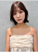 レイヤー/ネビージュ/韓国ヘア/イメチェン/縮毛矯正/中野/