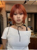 薬院　ブリーチカラー　ブロンドカラー　レイヤーカット