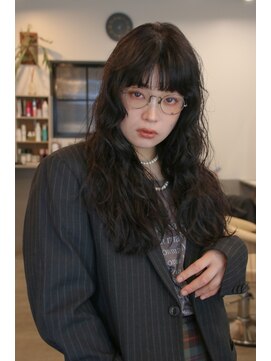 ロングパーマニュアンスパーマくせ毛風パーマ登戸向ヶ丘遊園