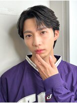 ポーチバイハニー オモテサンドウ(PORCH by HONEY omotesando)&nbsp;フェザーパーマ/メンズパーマ/韓国マッシュ/ブルーブラック1