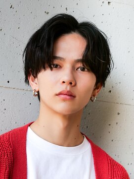 エルマーク 梅田(L-MARK) センターパート/波巻きパーマ/スパイラルパーマ/men's