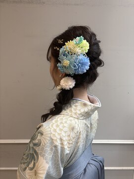 ネオリーブギンザ 銀座店(Neolive GINZA) 卒業式ヘアセット　あみおろし