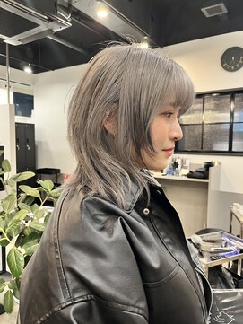 ドッグスター(dog star) グレージュハッシュカットレイヤー登戸向ヶ丘遊園
