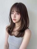 コア 梅田(Core) 髪質改善艶髪愛され韓国風前髪カット 小顔梅田
