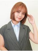 【La fith】切りっぱなしボブ×ダブルカラー×シースルーバング