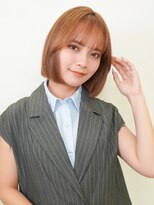 ラフィス ヘアーピュール 梅田茶屋町店(La fith hair pur)&nbsp;【La fith】切りっぱなしボブ×ダブルカラー×シースルーバング