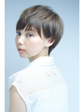 クレドガーデン 吉祥寺店(CRED GARDEN) 透明感カラー♪大人綺麗ひし形耳掛けハンサムショート#吉祥寺