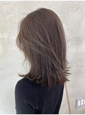 pesca豊崎店/小顔/オリーブカラー/セミウェットウェーブ