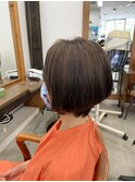 AVEDAカラーでツヤ感アップ♪ショートボブ【BELL用賀/桜新町】
