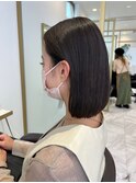 ツヤツヤ重めボブ◎