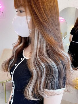 ラルムバイシー 新宿(LARME by Sea) シールエクステ×インナーカラー/イヤリングカラー【韓国】