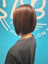 サボ(SABO)&nbsp;簡単スタイリングでキマる前下がりボブ☆