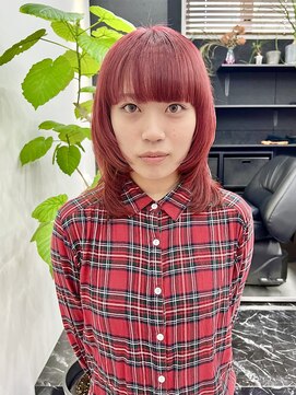 チュダック(ChuDuck) 韓国風《ワインレッド》ブリーチ/ケアブリーチ/ダブルカラー