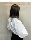 △きりっぱなしボブ×ダークグレー