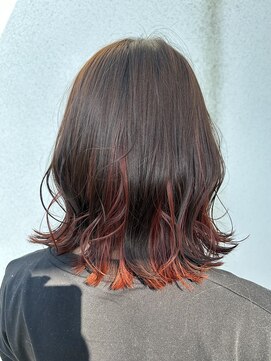イツキ ヘアーデザイン(ITSUKI hair design) インナーカラー/アンブレラカラー/オレンジカラー/ハイトーン