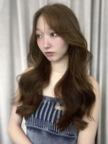ユニ 表参道(uni)&nbsp;韓国ヘア/大人かわいい/レイヤーカット/ベージュ/顔周りカット