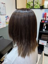 ビーズカラー イオンタウン米沢駅前店&nbsp;うるつやくすみカラー☆N.グレージュブラウン8/2