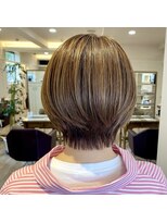 トゥルーブ バイ ファースト 富沢店(trove by first) ショート×ハイライトベージュ