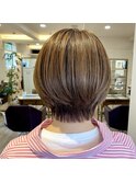 ショート×ハイライトベージュ