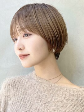 ソーコ 渋谷(SOCO) 大人ショート黒髪マッシュショートハンサムショート前髪長め