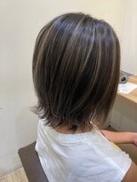 クレア 相武台(CREA)&nbsp;コントラストハイライト　グレージュカラー