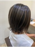 コントラストハイライト グレージュカラー